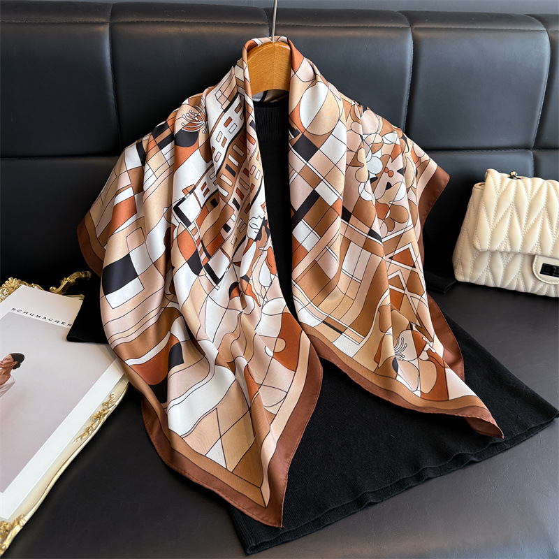 Silk Scarf Square - Новый квадратный шелковый платок из твила