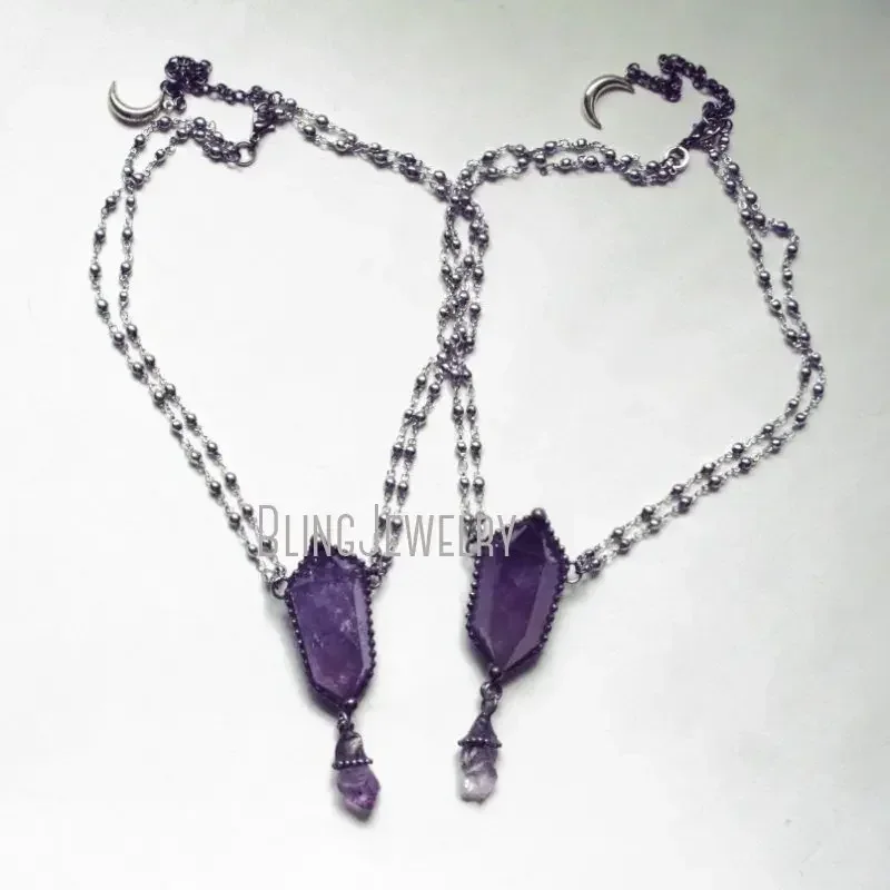 10 шт. ожерелий из аметиста, т – обзор и цена Women'S Emo Accessories
